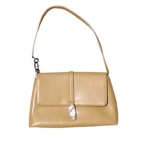 Guess Vintage Faux Leather Tan Shoulder Bag Purse